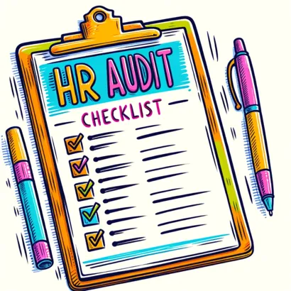 an image depicting 🔍 Comprehensive HR Audit Checklist