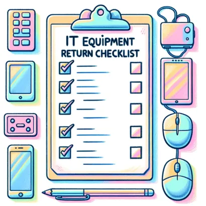 an image depicting IT Equipment Return Checklist